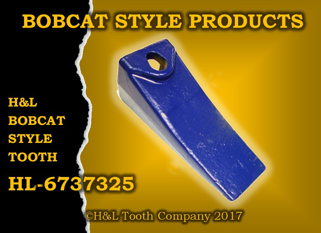 thumbnail image 2 of Bobcat Style Bolt-On Bucket Teeth Kit – 3 Shanks, Teeth, Pins & Bolts – Fits Mini Excavator & Skid Steer – 7107324 2 of 4