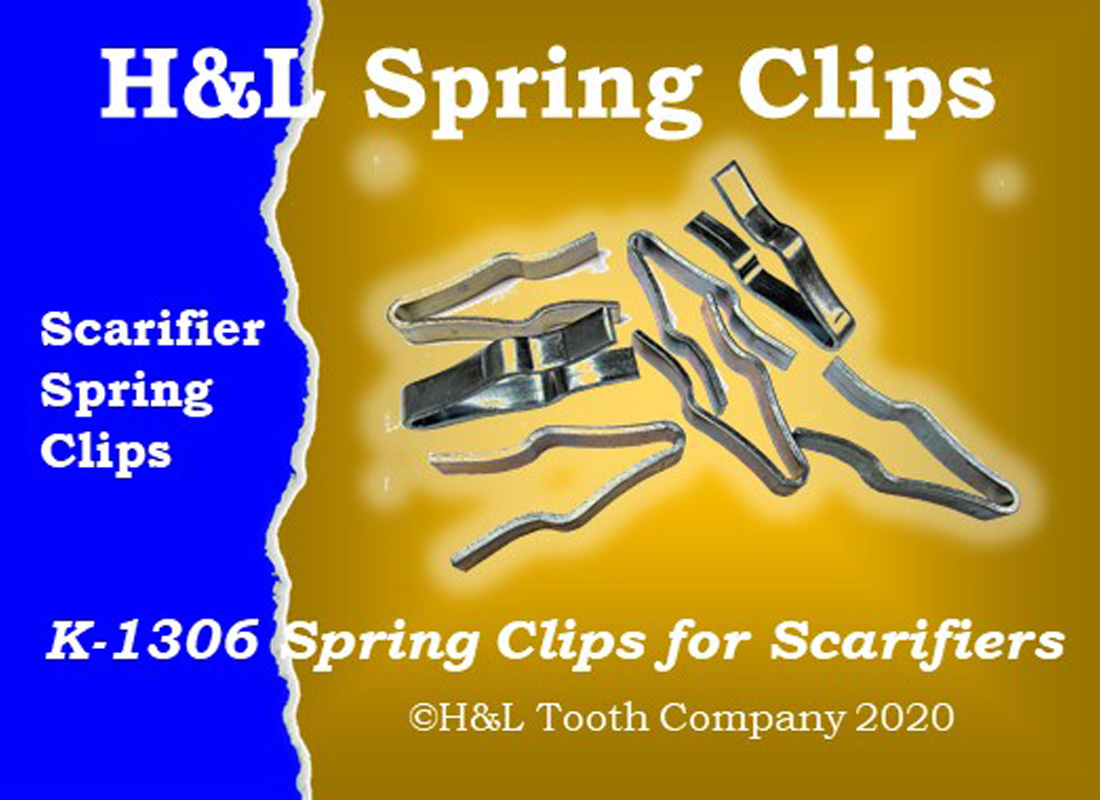 H920 1 8075 Gannon Scraper Box Shank w Scarifier Tooth & Clip K1306